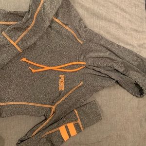 Pink athletic pullover